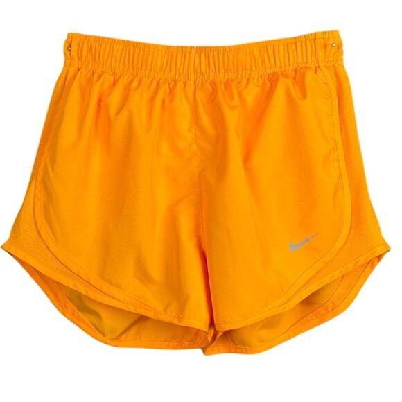 NIKE Women's Running Shorts  Tempo DRI-FIT Lined Mesh Orange Size S NWOT - Picture 1 of 9